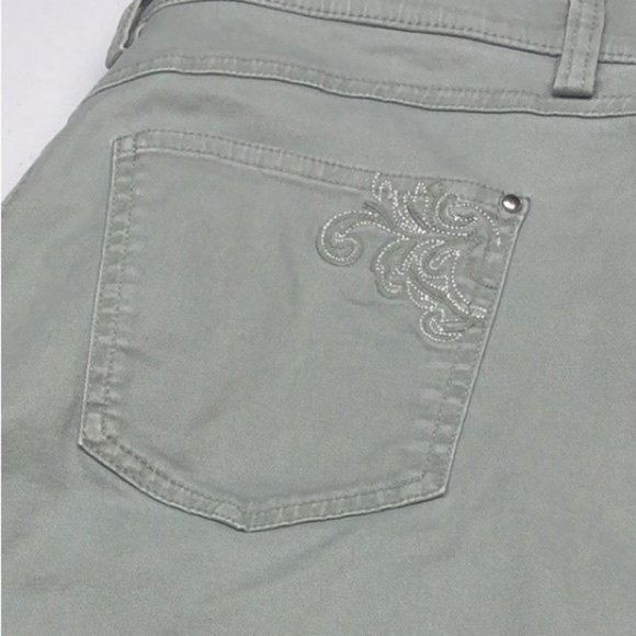 LIKE NEW HAGGAR GRAY/GREEN COTTON CROP 10/30x26 😎 - Picture 15 of 15